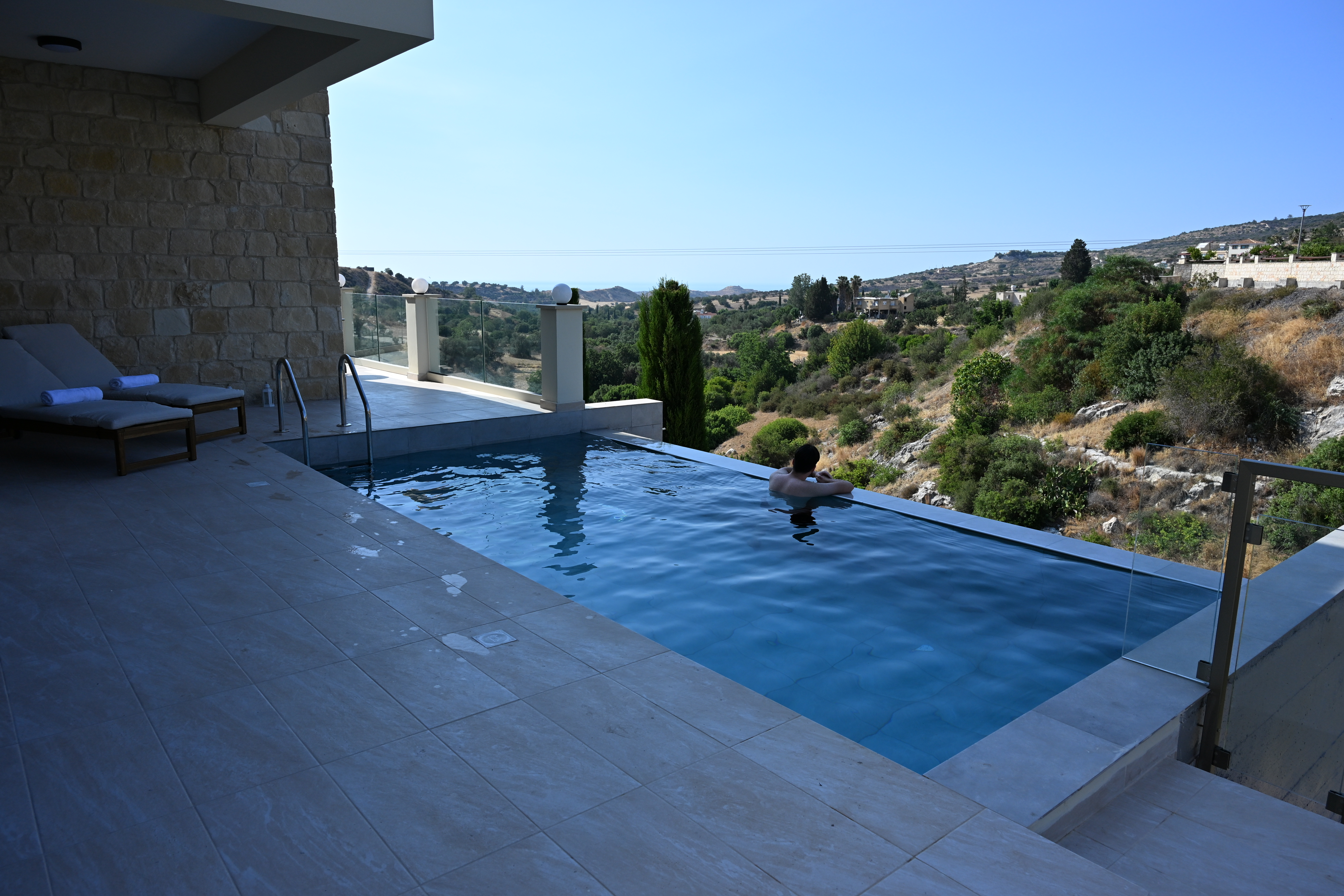 The Prince's pool along with a stunning view of Cypriot nature